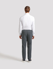 Pantaloni chino con fantasia a quadri|Colore:Blue