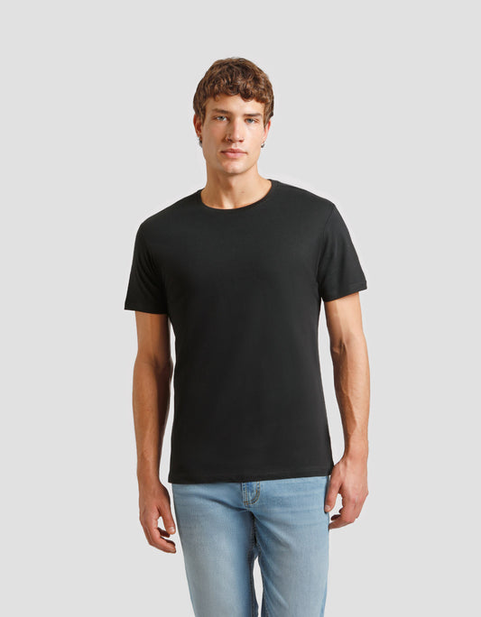 T-shirt basic 100% cotone|Colore:Nero