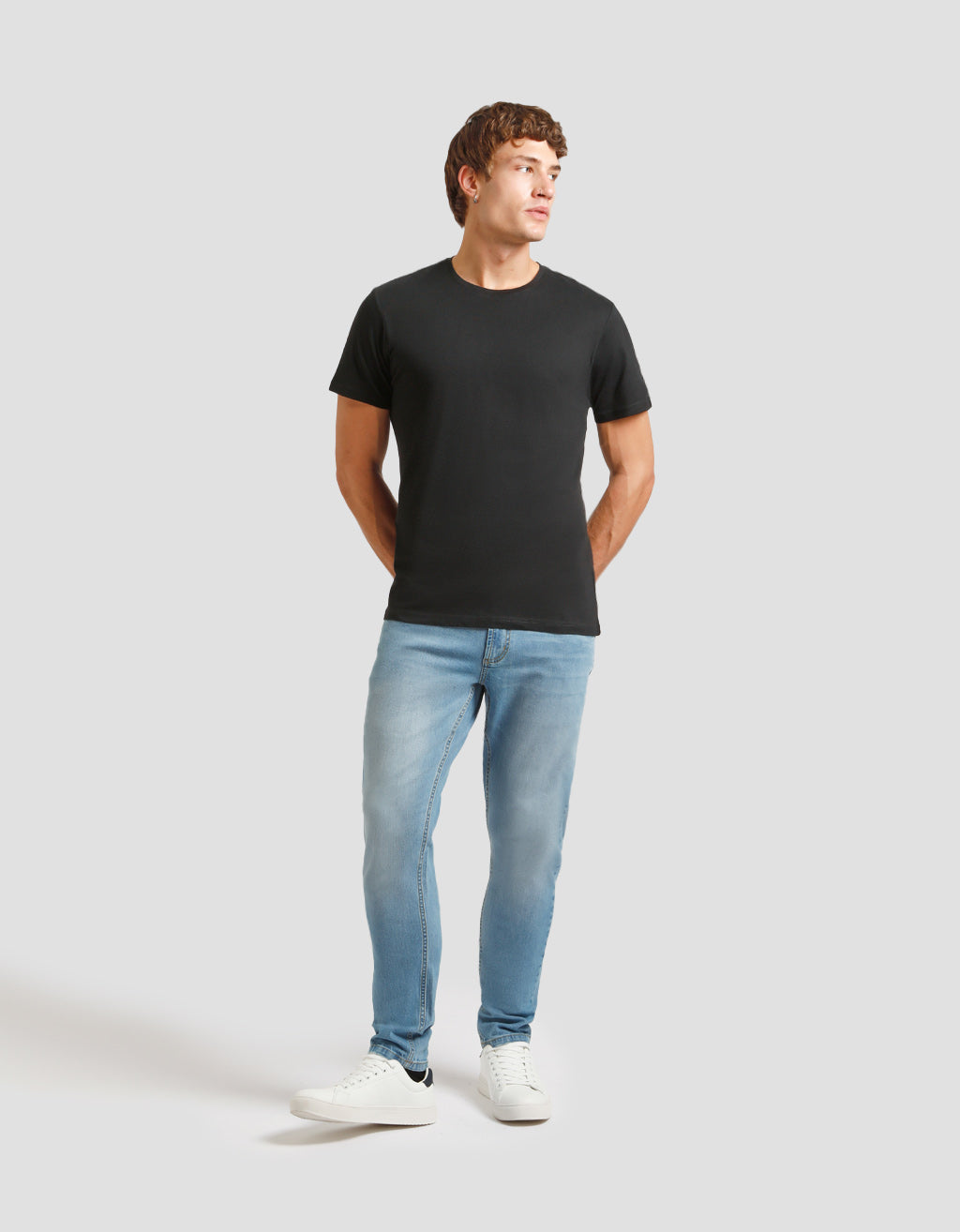 T-shirt basic 100% cotone|Colore:Nero