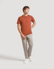 Serafino neck T-shirt