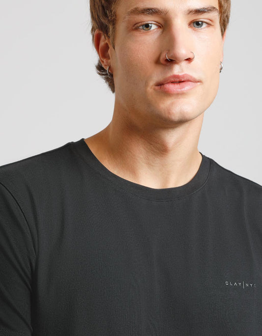 T-shirt elastica|Colore:Nero