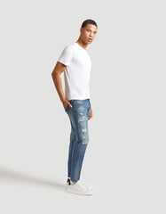 Jeans skinny fit con strappi
