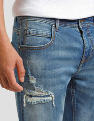 Jeans skinny fit con strappi
