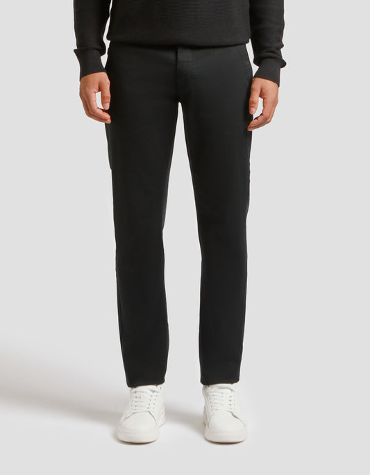 Pantalone chino in cotone|Colore:Nero