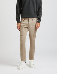 Pantalone cinque tasche in cotone|Colore:Beige