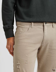 Five-pocket cotton trousers