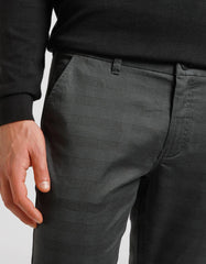 Patterned cotton trousers