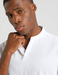 Polo coreana 100% cotone|Colore:Bianco