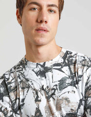 Linen-blend T-shirt