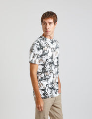 Linen-blend T-shirt