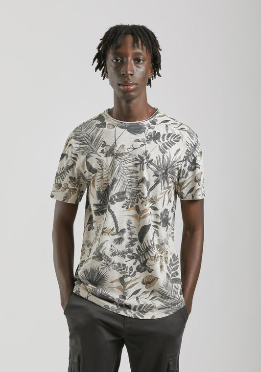 T-shirt fantasia 100% cotone|Colore:Sabbia