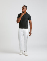 Pantaloni cinque tasche in cotone|Colore:Bianco