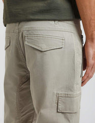 Cargo trousers with elastic at the ankles
