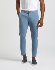 Pantaloni chino misto viscosa|Colore:Ciano