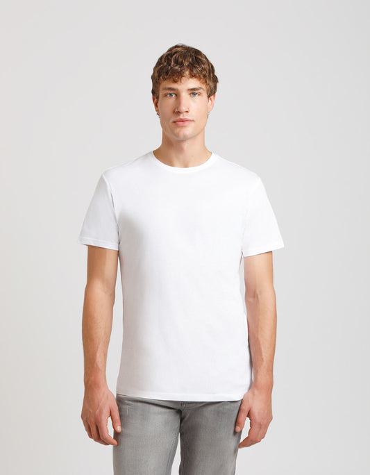 T-shirt basic 100% cotone|Colore:Bianco