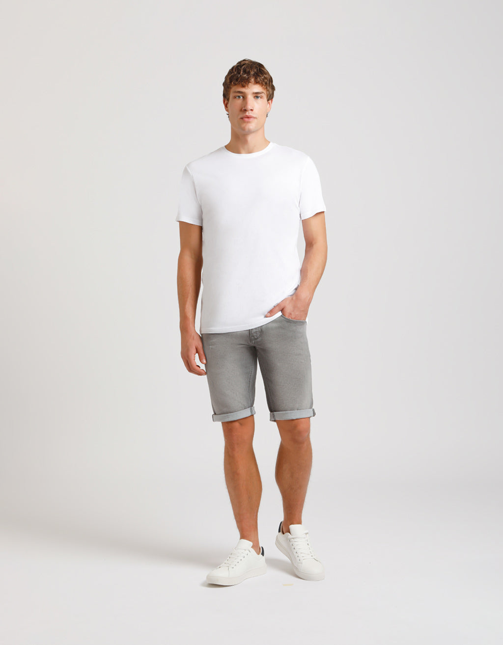 T-shirt basic 100% cotone|Colore:Bianco