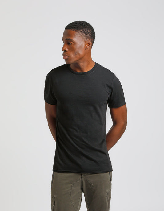 T-shirt basic 100% cotone|Colore:Nero