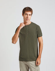 Serafino neck T-shirt