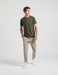 Serafino neck T-shirt