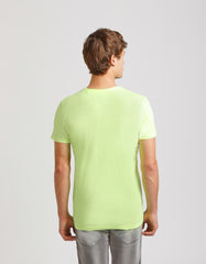 Fluo T-shirt with embossed print