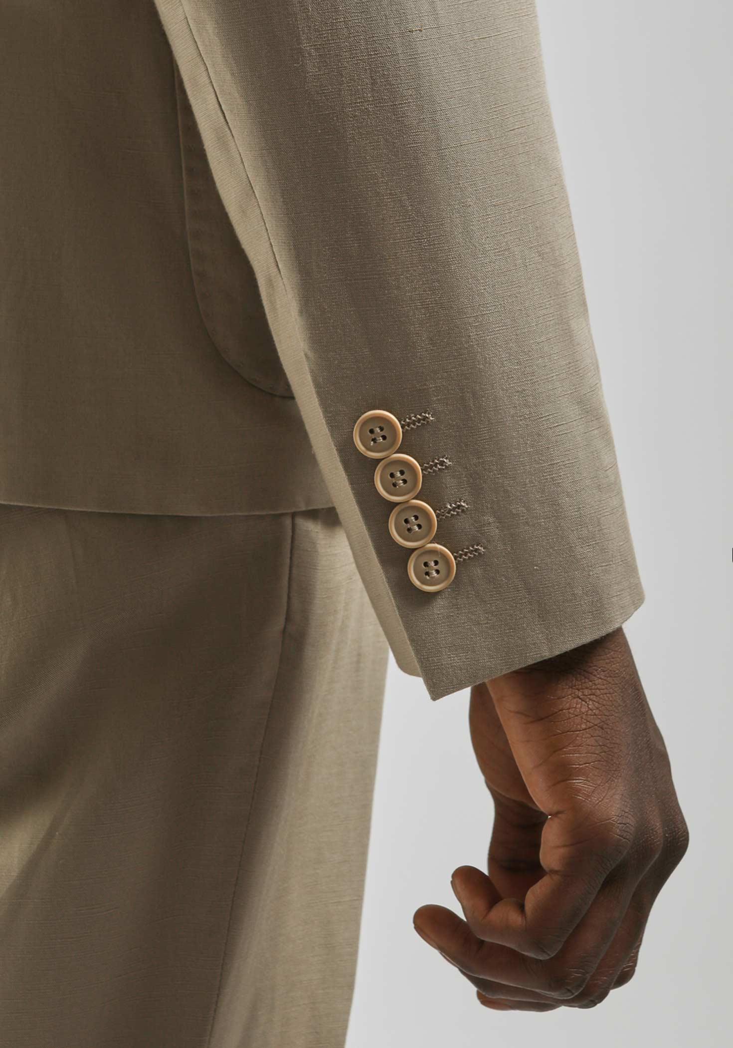 Abito misto lino|Colore:Beige