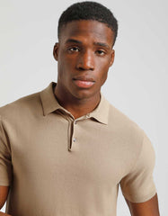Knitted polo shirt