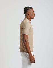 Knitted polo shirt