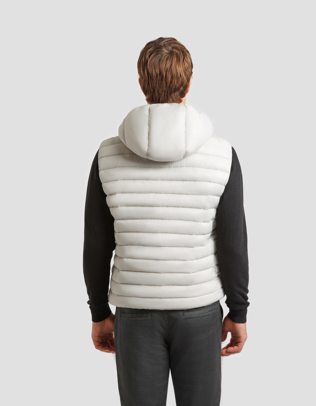 Smanicato imbottito in nylon con cappuccio|Colore:Ghiaccio