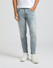 Jeans skinny fit con strappi|Colore:Jeans
