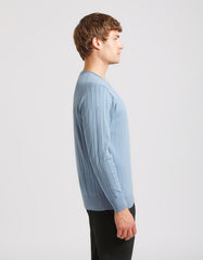 Maglia girocollo a coste