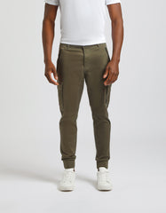 Pantalone cargo in cotone|Colore:Salvia
