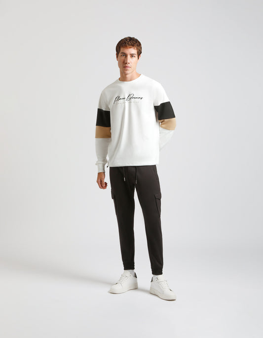 Jogger in felpa con tasconi