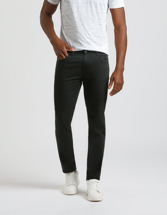 Five-pocket cotton trousers