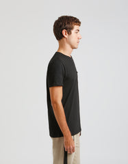 T-shirt con taschino|Colore:Nero