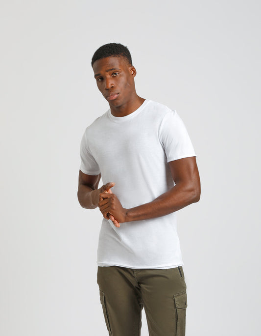 T-shirt basic 100% cotone|Colore:Bianco