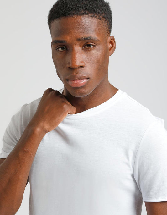 T-shirt basic 100% cotone|Colore:Bianco