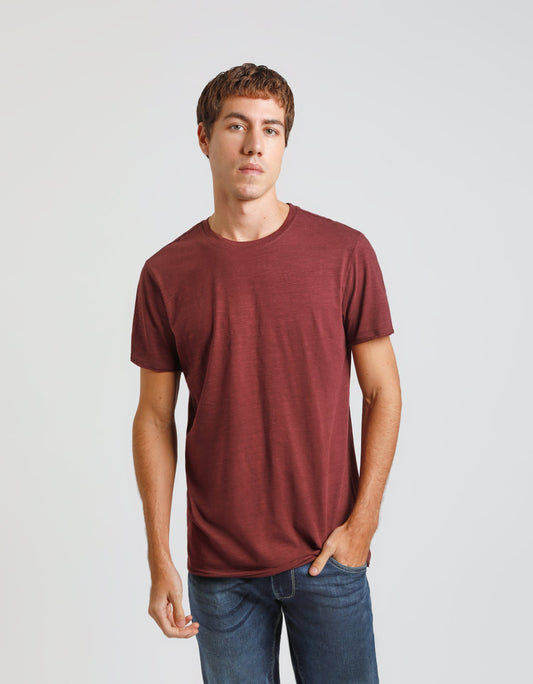 T-shirt basic 100% cotone|Colore:Rubino