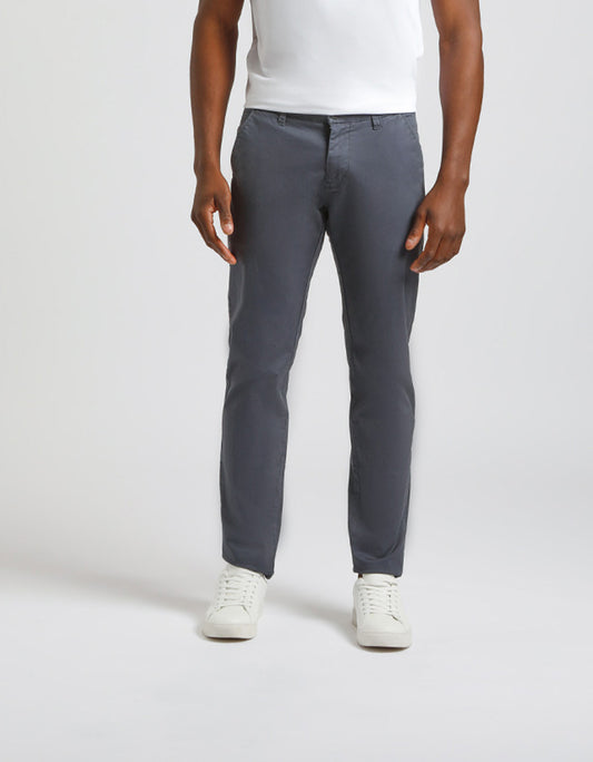 Pantaloni chino in cotone|Colore:Indaco