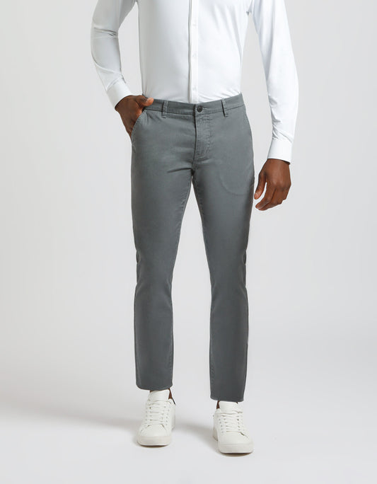 Pantaloni chino fantasia|Colore:Grigio