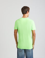 Fluo T-shirt with embossed print