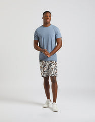 Bermuda in cotone con fantasia|Colore:Ecrù
