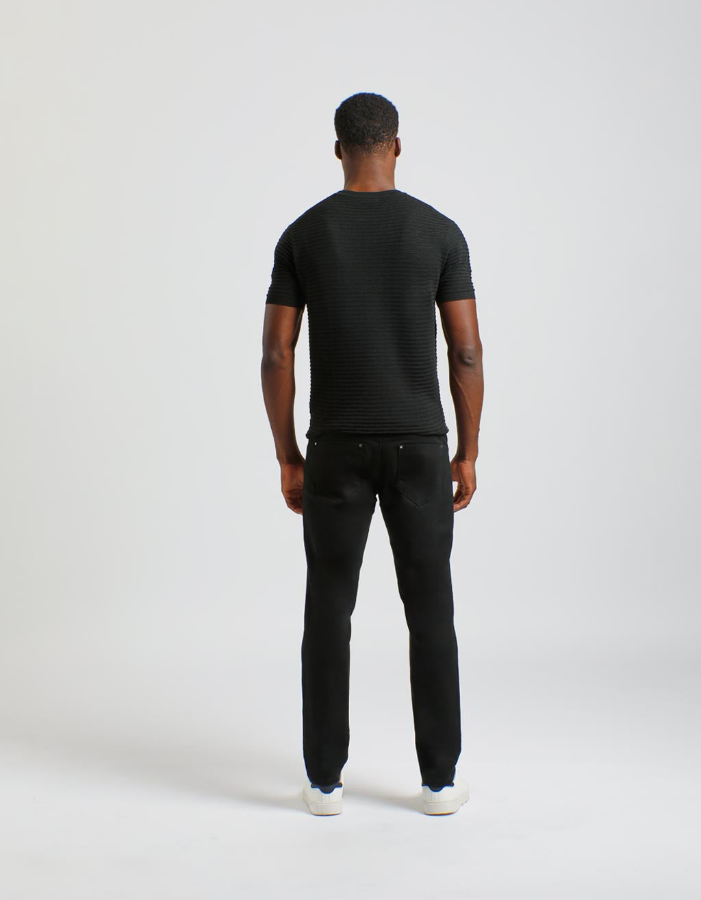 Pantalone cinque tasche in cotone|Colore:Nero