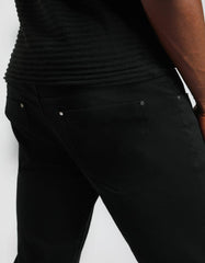 Pantalone cinque tasche in cotone|Colore:Nero