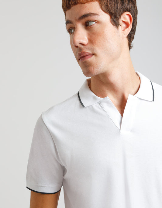 Polo 100% cotone|Colore:Bianco