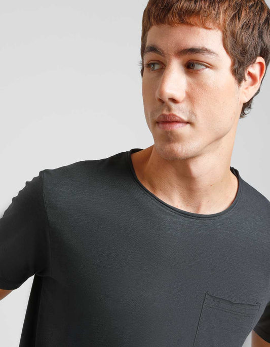 T-shirt con taschino|Colore:Blue