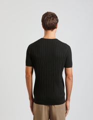 Colourblock knitted T-shirt
