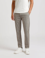 Plaid patterned chino Trousers