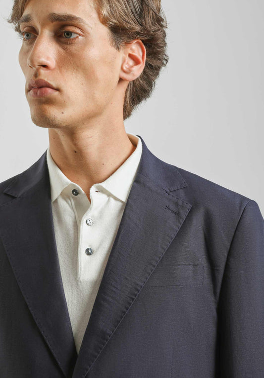 Abito misto lino|Colore:Blue