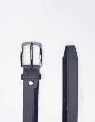 Belt with suede insert