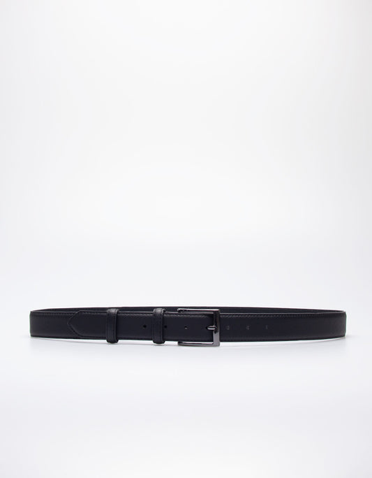 Textured faux leather belt